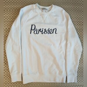 Maison Kitsune Parisien Sweatshirt Men's Size Medium Made in Portugal